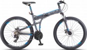 Велосипед 26' складной, рама алюминий STELS Pilot-970 MD диск, антрацит 2020, 21 ск., 17,5' V022